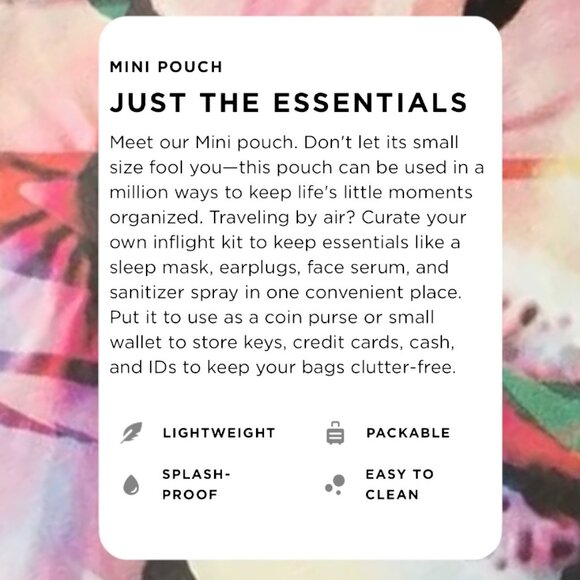 ALOHA Collection—Mini Pouch—With Love from Paradise *NWT* - Picture 6 of 7